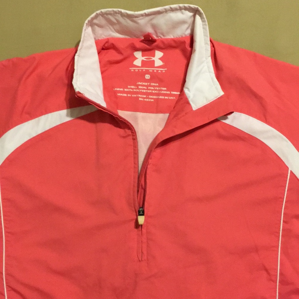 Under Armour 1/2 Zip Pullover Jacket Wind Breaker - image 3